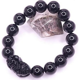 Vòng tay đá Mix Tỳ hưu Obsidian 12ly HLPT