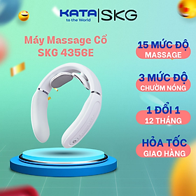 Máy Massage Cổ SKG 4356E - Mát xa Tiêu chuẩn 3 chế độ, Chườm nóng 3 Cấp Giúp Xoa Dịu Ê Mỏi vùng Cổ Vai Gáy