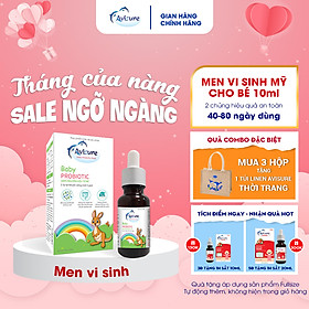 Avisure Baby Probiotic bổ sung 1 tỷ lợi khuẩn mỗi 5 giọt từ Mỹ cho bé ăn