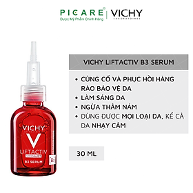 Serum giúp ngăn ngừa & giảm thâm nám đốm nâu Vichy LiftActiv B3 Dark Spot Serum 30ml