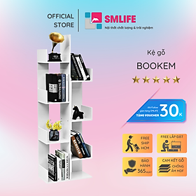 Giá sách gỗ nhỏ tiện dụng cho gia đình SMLIFE Bookem