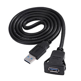Car Dashboard USB Extension Cable Flush Mount  1m/3.3ft