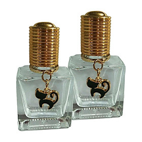 2Pc 10ml Glass Perfume Empty Bottles Travel Refillable Sample Replaces Vial