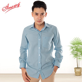 Áo sơ mi nam công sở Amazing, chất liêu KT silk nhiều màu, big size, form xuông, dáng rộng, tay dài