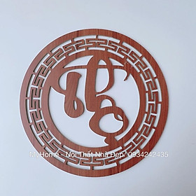 Mua Bộ chữ Phúc  Lộc   Thọ thư pháp trang trí bàn thờ MDF Thái Lan chống ẩm màu Đỏ cánh gián