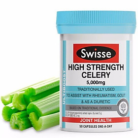 Viên Uống Thực Phẩm Chức Năng Hỗ Trợ Tăng Cường Sức Khỏe Swisse Ultiboost High Strength Celery 5000mg/50 viên(Hàng Nhập Nội Địa Úc)