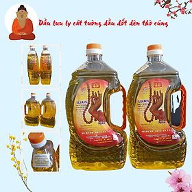 Dầu lưu ly cát tường dầu đốt đèn thờ cúng - 2 LÍT LOẠI TÔT, CAN TO, KHÔNG KHÓI, HẢO HẠNG| Bàn tay phật