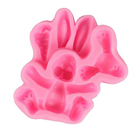 Silicone Fondant Cake Mould Cute Bunny Sugar Chocolate Mold Party Decoration