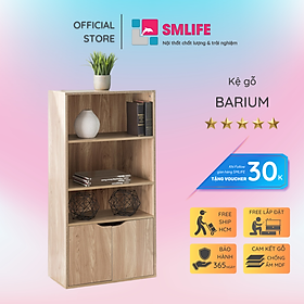 Mua Giá sách phòng khách bằng gỗ công nghiệp SMLIFE Barium