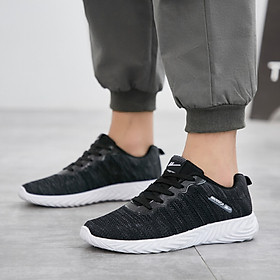 Pull back Warrior casual breathable mesh men's laced lightweight running sneakers WXY-L046C Gray 42
