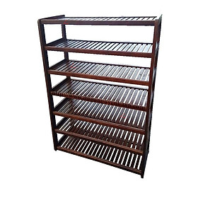 Mua Kệ Giày Dép 7 Tầng Rộng 60cm Gỗ Tự Nhiên 100%- Nâu