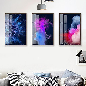 Mua Tranh Canvas Treo Tường Hiện Đại _ Tranh Bộ 3 Màu Sắc Tạo Nên Nghệ Thuật