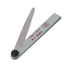 0.05 - 0.4mm Thickness Curved Stainless Steel Gap Metric Filler Feeler Gauge