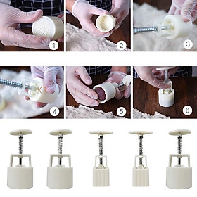 Bộ 4 Khuôn làm bánh trung thu