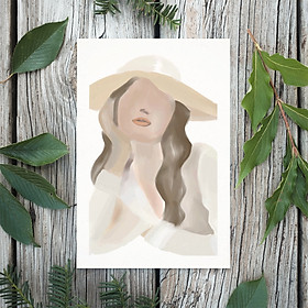 Tranh Poster Phong cách tối giản, Bohemian, Lady, Lifestyle, Fashion, Minimalism, Pastel, SOYN PTK013