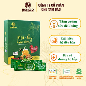 Mật ong Quất gừng sả HONECO 15 gói x 15g