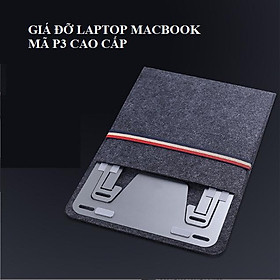 Mua Giá đỡ laptop tablet bằng nhôm kiêm đế tản nhiệt nâng Macbook Laptop điều chỉnh góc nghiêng độ cao P17