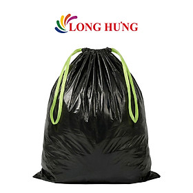 Túi đựng rác màu đen có quai rút BONBOX BCT3704 - Hàng chính hãng