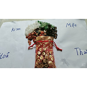 Mua Túi Tài Lộc Đá Thạch Anh Nhiều Màu 100g
