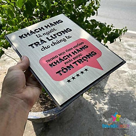 Tranh Slogan Gỗ Động Lực Trang Trí Quán Cà Phê Phong Cách Vintage