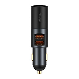 Baseus -BaseusMall VN Tẩu Sạc Xe Hơi BASEUS 120W Dành Cho l.P Samsung Xiaomi (Hàng chính hãng)