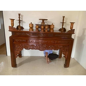 bàn thờ gỗ hương đá 127cm