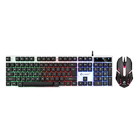 Wired Gaming Keyboard RGB Backlit Multimedia Keys white