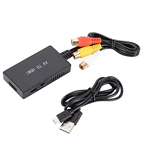 RCA to HDMI Converter Composite to HDMI Adapter 1080p PAL NTSC Projector