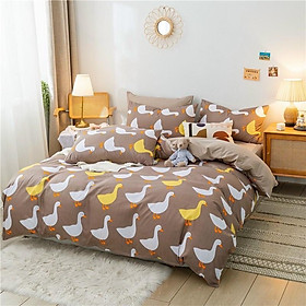 Set Cotton Poly Hàng Nhập Khẩu 4 Món Vịt Nâu