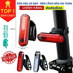 Đèn xe đạp hậu LED thể thao siêu sáng DH01 7 Chế độ sáng - Chính hãng dododios