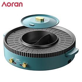 Mua Bếp nẩu nướng đa năng 2 trong 1 cao cấp nhãn hiệu Aoran GP-014A công suất 2200W - Hàng Nhập Khẩu