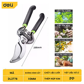 Mua Kéo Cắt Tỉa Cành Cây Deli Chính Hãng 8inch - Lưỡi Thép Sắc Bén  Siêu Bền  Tay Cầm Đệm Cao Su An Toàn  Chắc Chắn DL580201