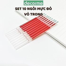 Ruột bút bấm DecorMe ngòi bút 11cm dùng cho bút gel bấm NBD2