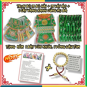 Mua Bộ hài cúng mụ bà  nhân ngày đầy tháng thôi nôi tặng kèm bày văn khấn 1vòng đeo tay dâu tầm