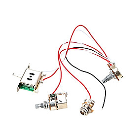 Guitar Push Pull Switch Wiring Harness B500K Prewired for Electric Guitar Replace Parts