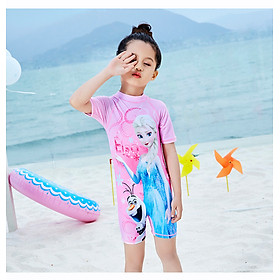 Đồ bơi liền thân bé gái chống lạnh