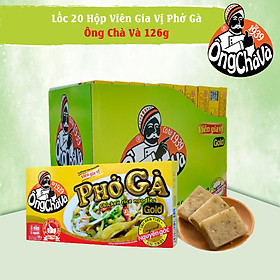 Lốc 20 Hộp Viên Gia Vị Phở Gà Gold Ông Chà Và 126g (Chicken Pho Soup Cubes)