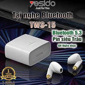Mua Tai nghe Bluetooth Yesido TWS-15 Pin siêu trâu V5.3 không độ trễ Hàng Chính Hãng