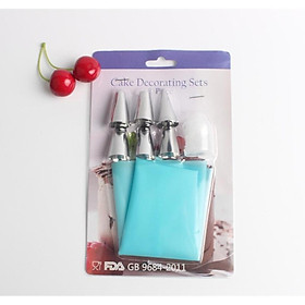 Mua Bộ 6 đui + túi bóp kem silicon