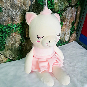 Gấu Bông Ngựa Kỳ Lân Mặc Đầm (40 Cm) Gb262 (Tặng 1 Móc Khóa Dây Da Pu Đính Đá Lấp Lánh Màu Ngẫu Nhiên)