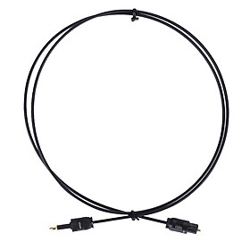 Cáp Âm Thanh Quang Toslink Đầu Tròn 3.5mm Sang Đầu Vuông (1m/2m)