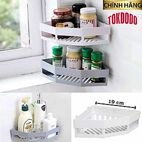 Kệ Góc Tam Giác Nhựa Dán Góc Tường Đa Năng Cho Bếp & Nhà Tắm Màu Ngẫu Nhiên