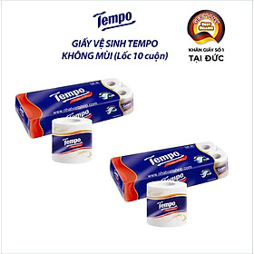 Tempo - Giấy Vệ Sinh Tempo Không Mùi (Lốc 10 cuộn)