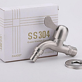 Mua Vòi nước  Vòi hồ tay gạt 1 đầu ra inox tay gạt cao cấp.( VÒI 1 ĐẦU