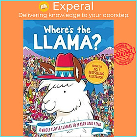 Hình ảnh Sách - Where's the Llama? : A Whole Llotta Llamas to Search and Find by Paul Moran (UK edition, paperback)