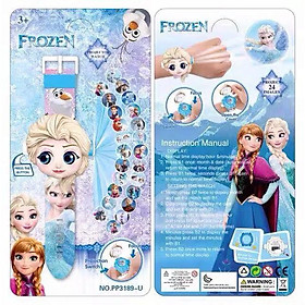 Đồng hồ cho bé hình người nhện elsa, batman, đội cứu hộ, ninja chiếu hình ảnh lên tường người nhện