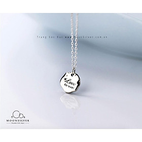 Dây chuyền bạc chữ Love Forever