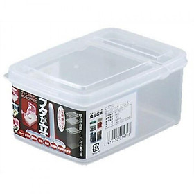 Hộp nhựa đựng thực phẩm 1,1L nắp liền hàng Nhật Bản