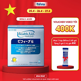 Men vi sinh-Men tiêu hóa BIFINA NHẬT BẢN, loại S60 gói