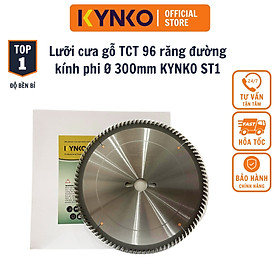 LƯỠI CƯA GỖ TCT 96 RĂNG đường kính phi Ø 300mm KYNKO ST1